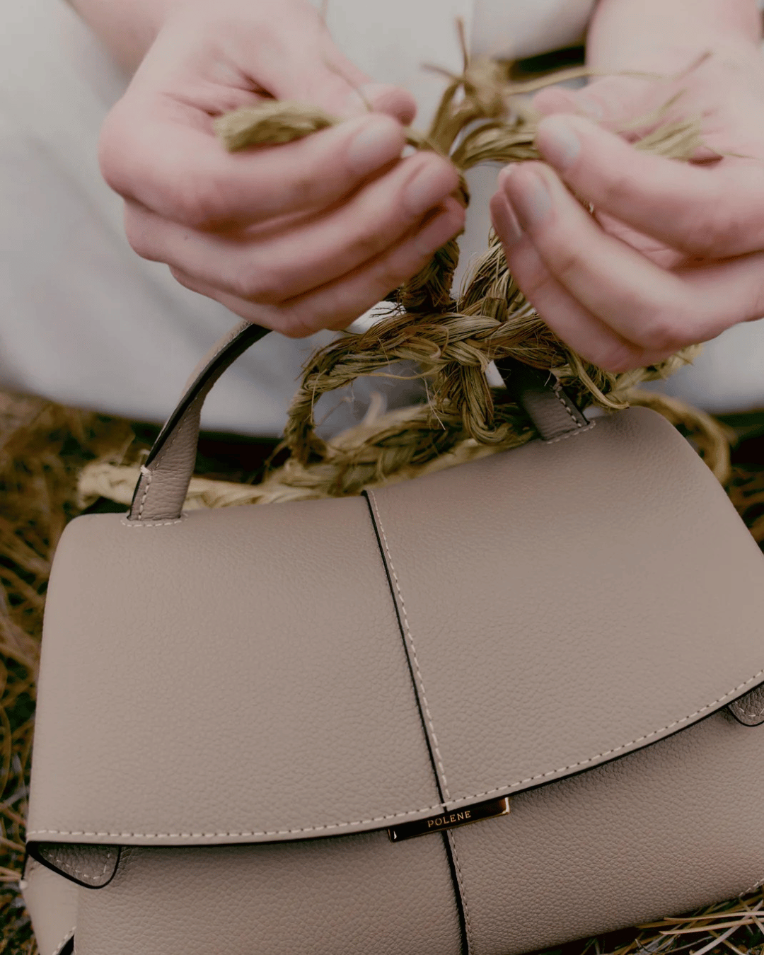 Sac à Main en Cuir de Veau avec Bandoulière pour Femmes