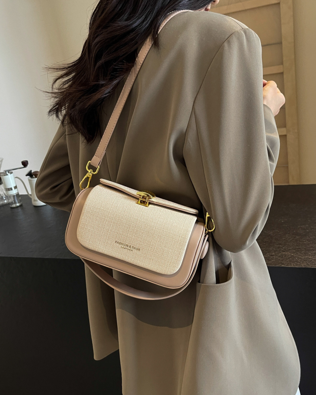 Sac Bandoulière Élégant en Similicuir pour Femmes