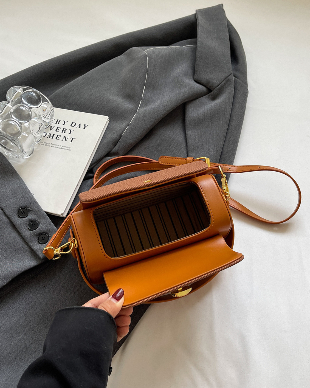 Sac Bandoulière Élégant en Similicuir pour Femmes