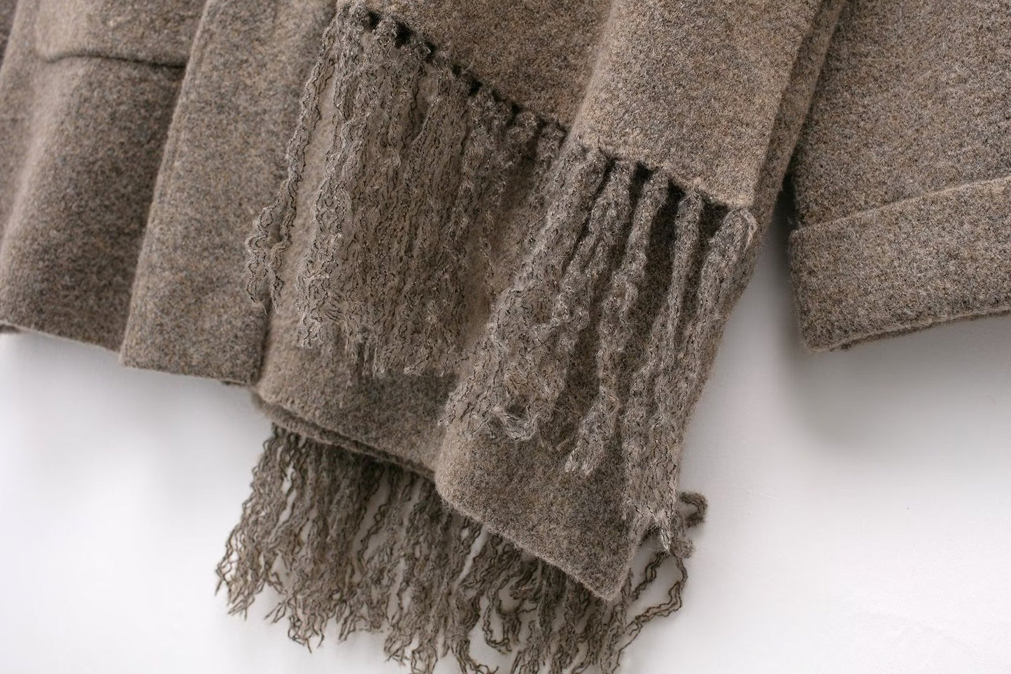 Cape Écharpe en Laine Tricotée - Aurelles