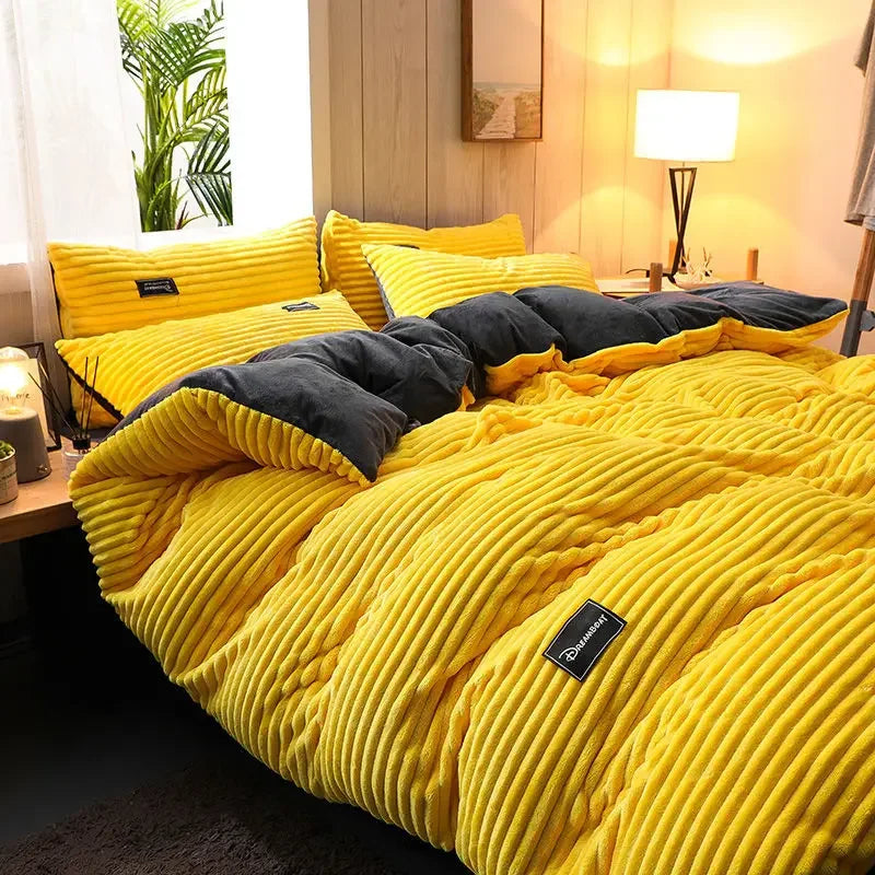 Housse de Couette En Polaire Douce