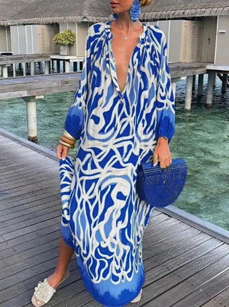 Robe d'été pour femmes - Robe imprimée élégante pour femmes