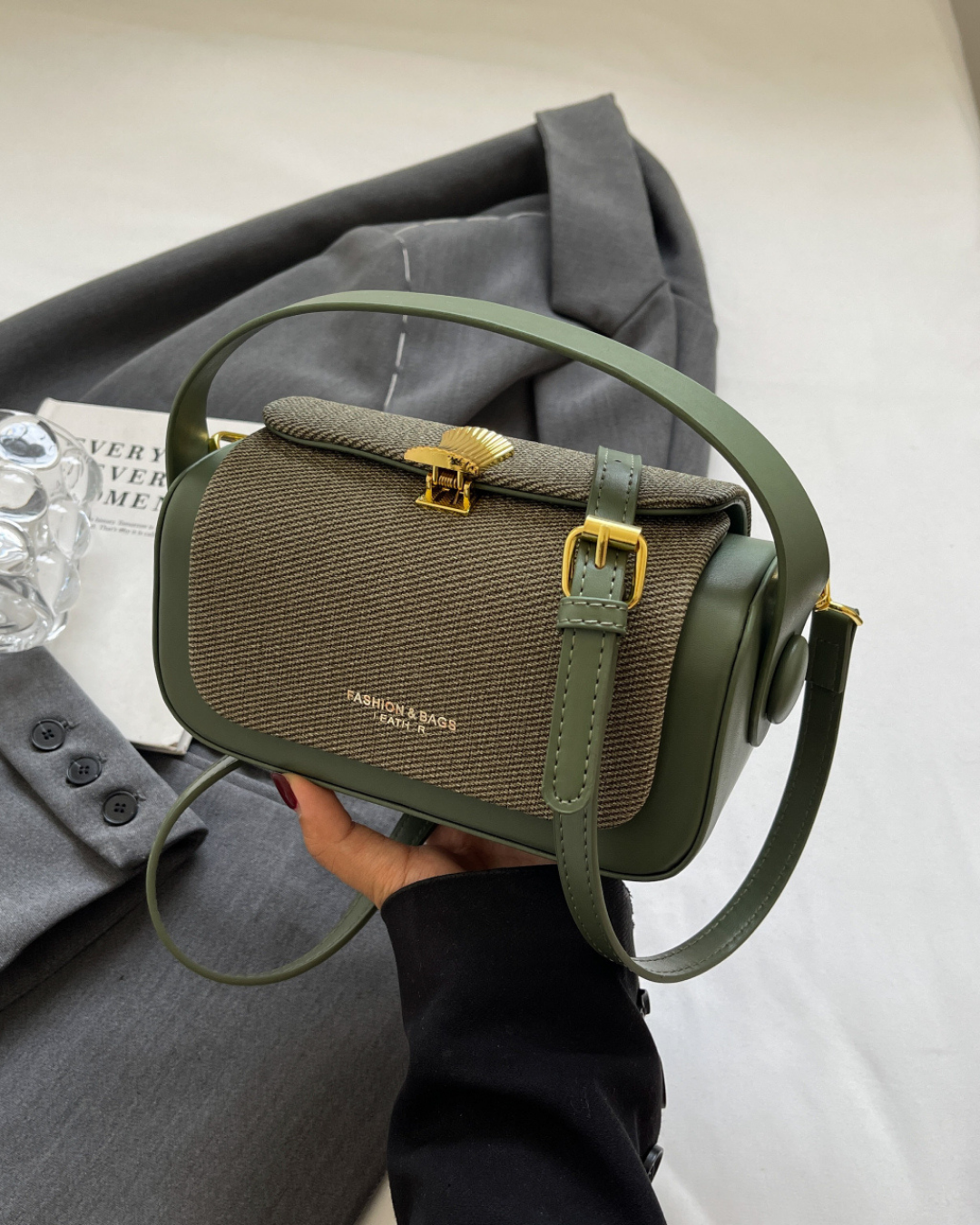 Sac Bandoulière Élégant en Similicuir pour Femmes