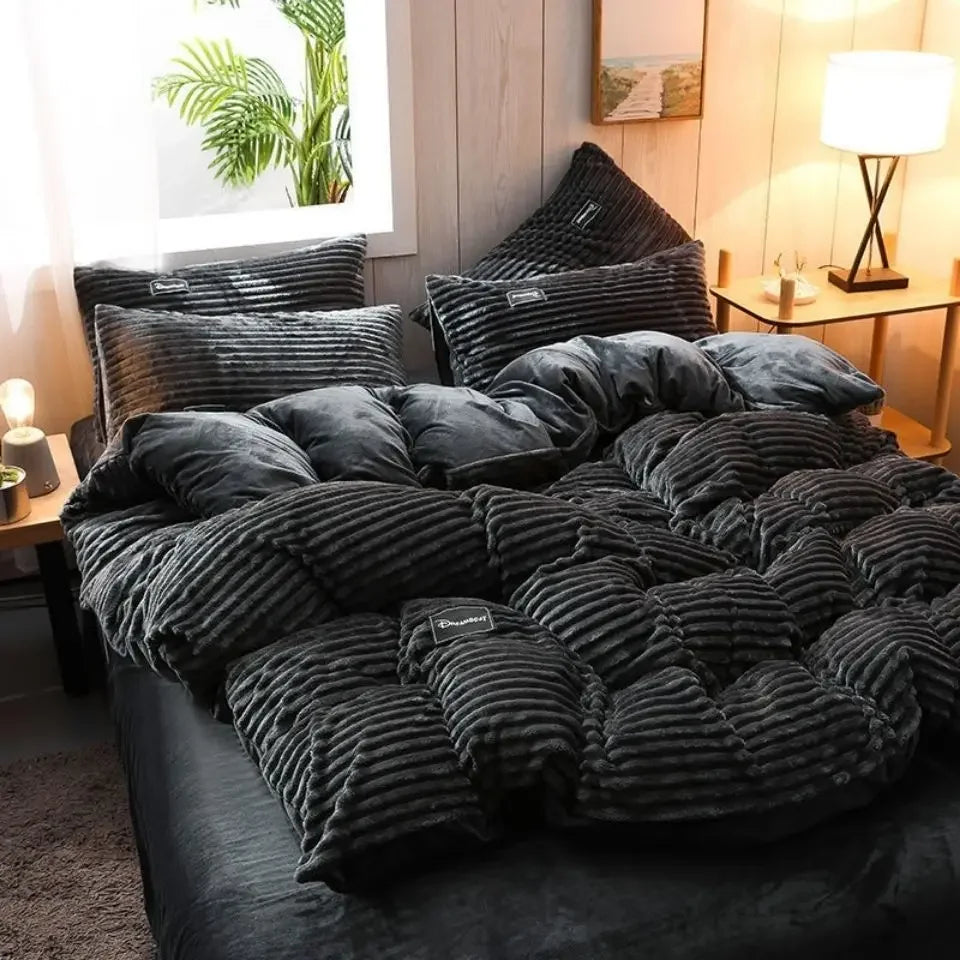 Housse de Couette En Polaire Douce