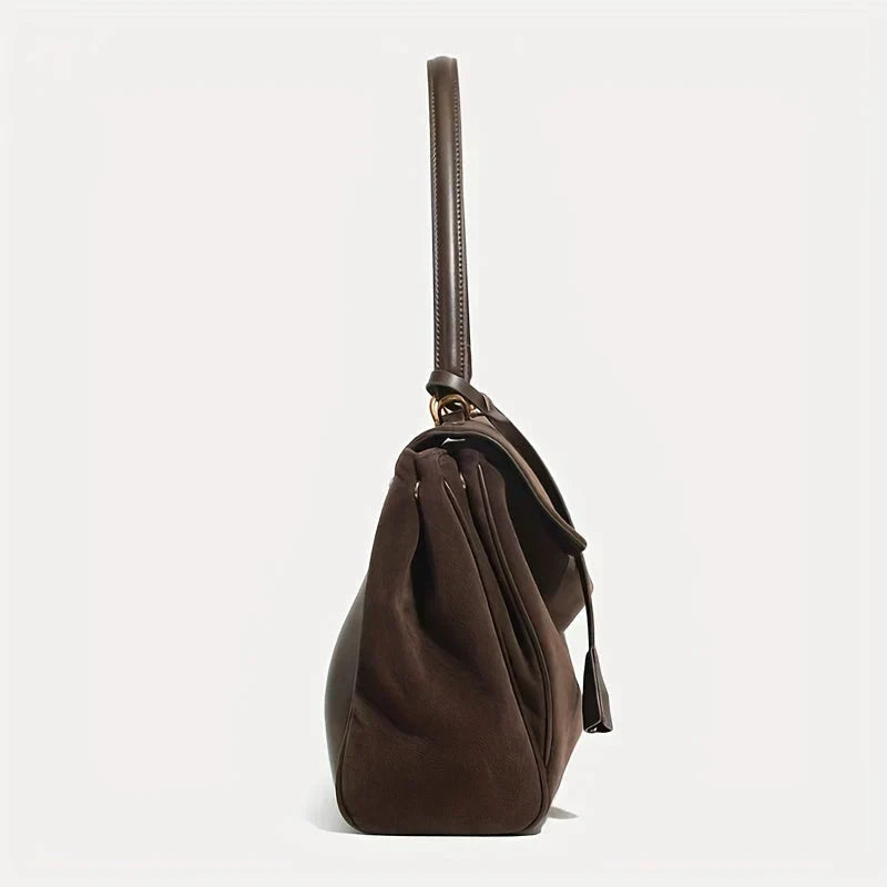 Sac de Luxe en Daim Marron pour Femmes