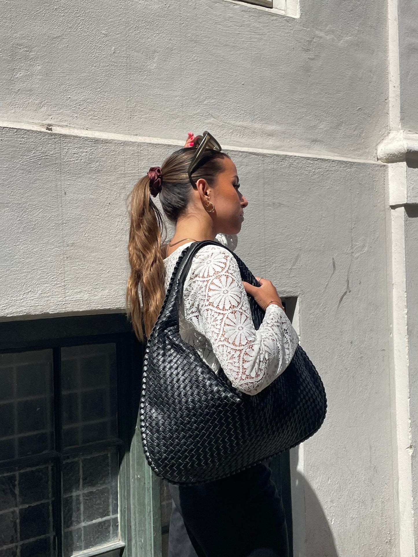 Sac à Main Hobo Tressé pour Femmes