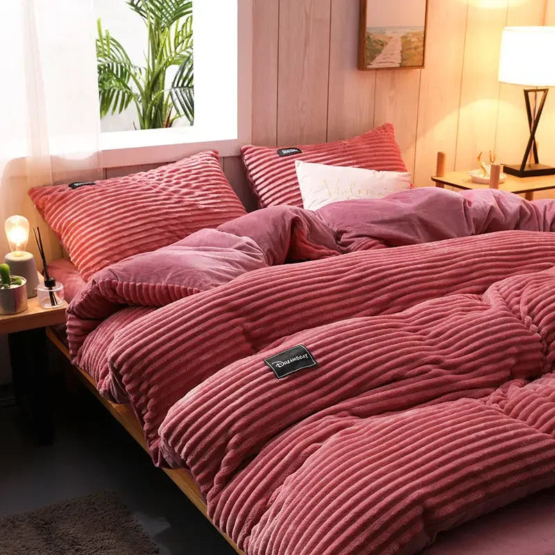 Housse de Couette En Polaire Douce