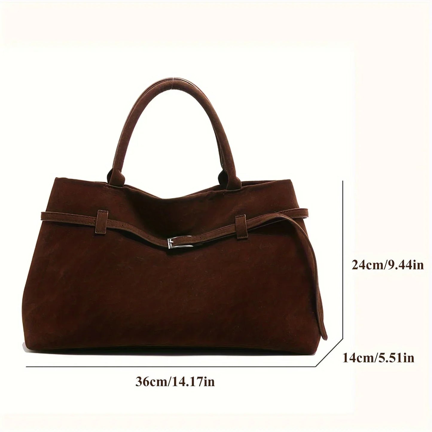 Sac à Main Vintage en Daim Élégant pour Femmes