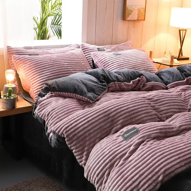 Housse de Couette En Polaire Douce