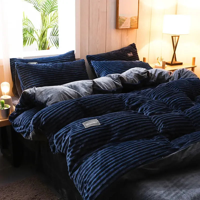 Housse de Couette En Polaire Douce