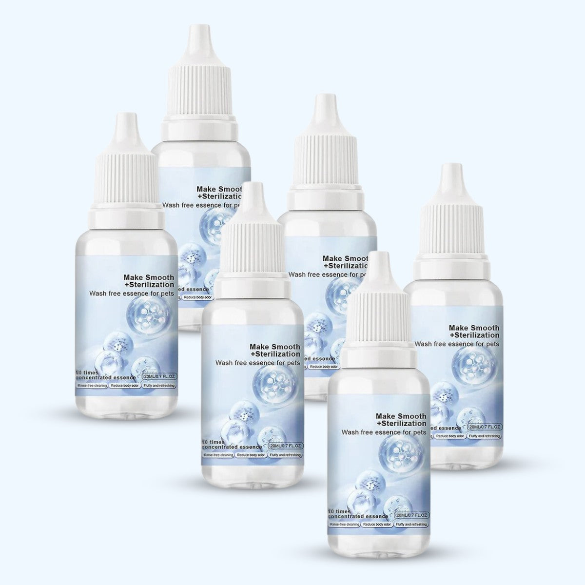 Shampooing gouttes rafraîchissantes inodore pour pelage de chien et chat