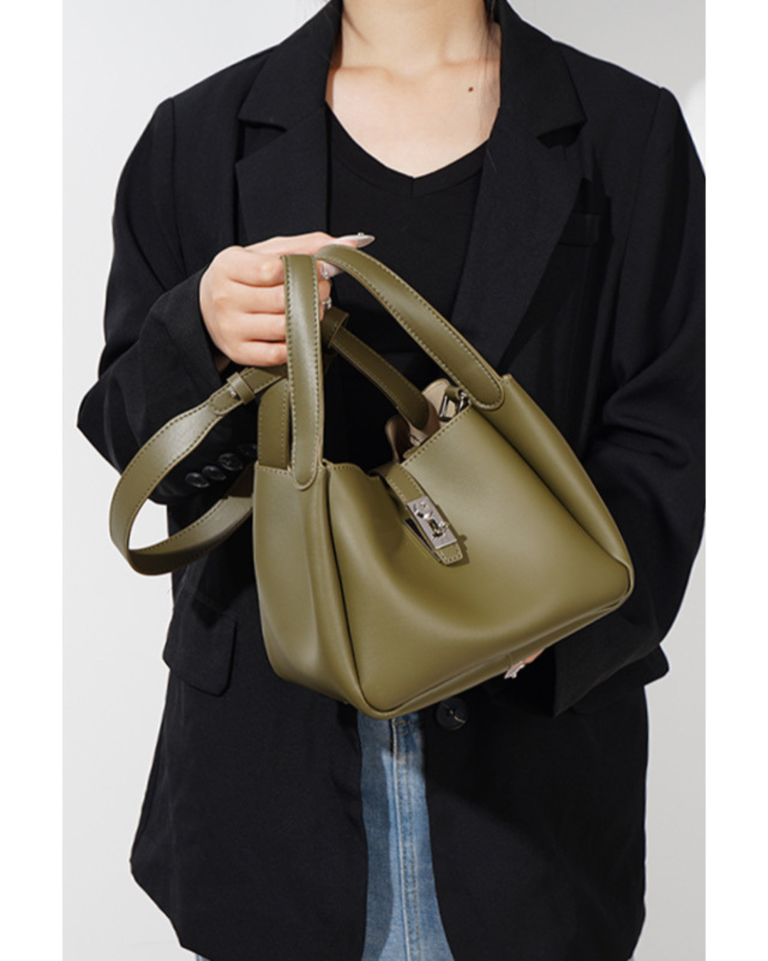 Sac Lotus en Cuir de Veau pour Femmes