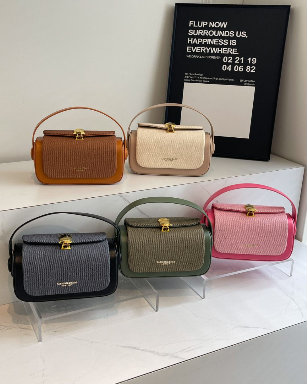 Sac Bandoulière Élégant en Similicuir pour Femmes