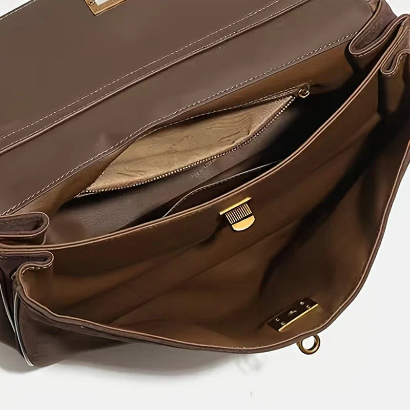 Sac de Luxe en Daim Marron pour Femmes