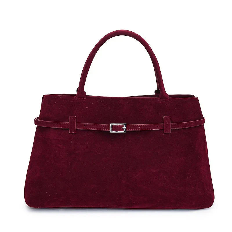 Sac à Main Vintage en Daim Élégant pour Femmes