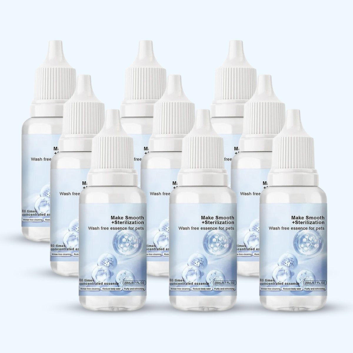 Shampooing gouttes rafraîchissantes inodore pour pelage de chien et chat