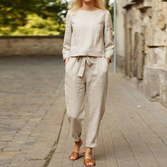 Pantalon et chemise en lin pour femmes - Aurelles