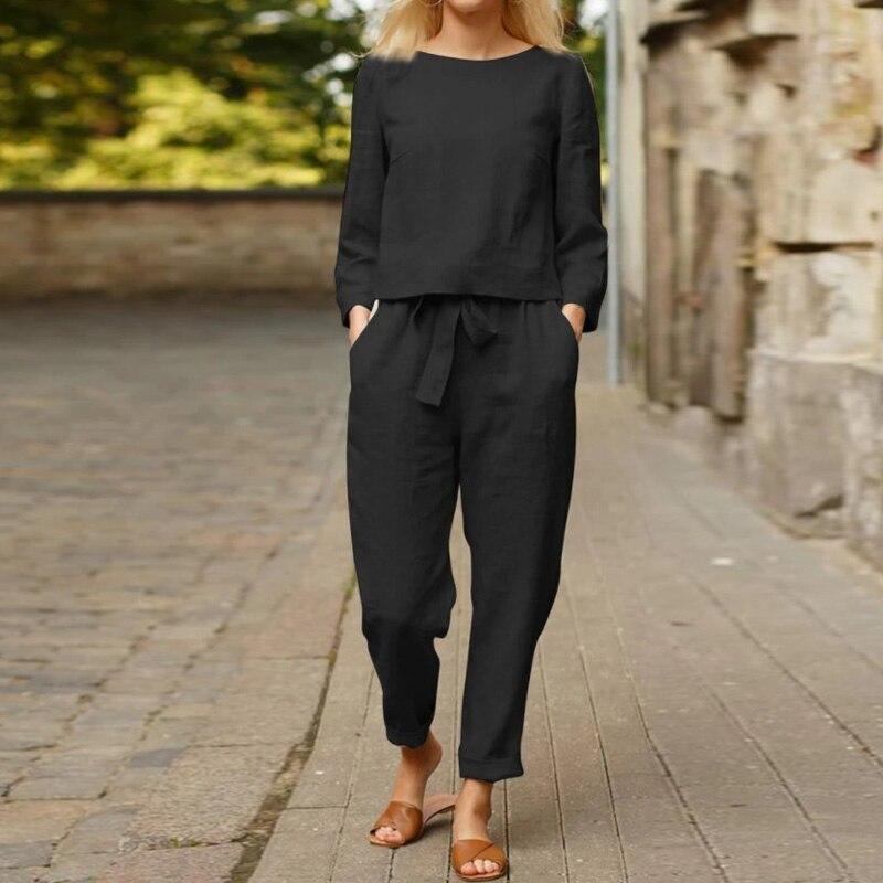 Pantalon et chemise en lin pour femmes - Aurelles