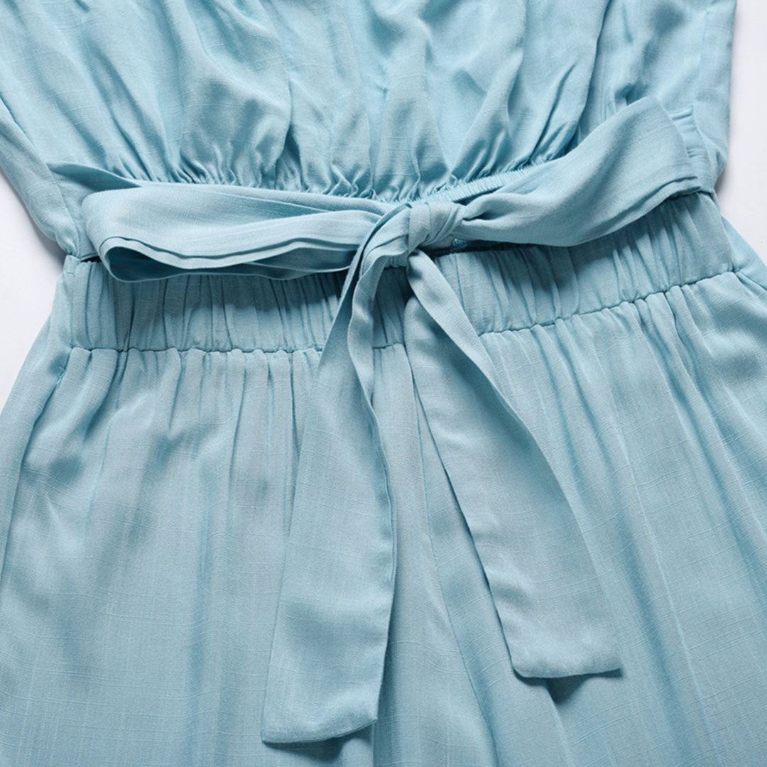 Combinaison décontractée sans bretelles pour femmes avec taille élastique - Aurelles