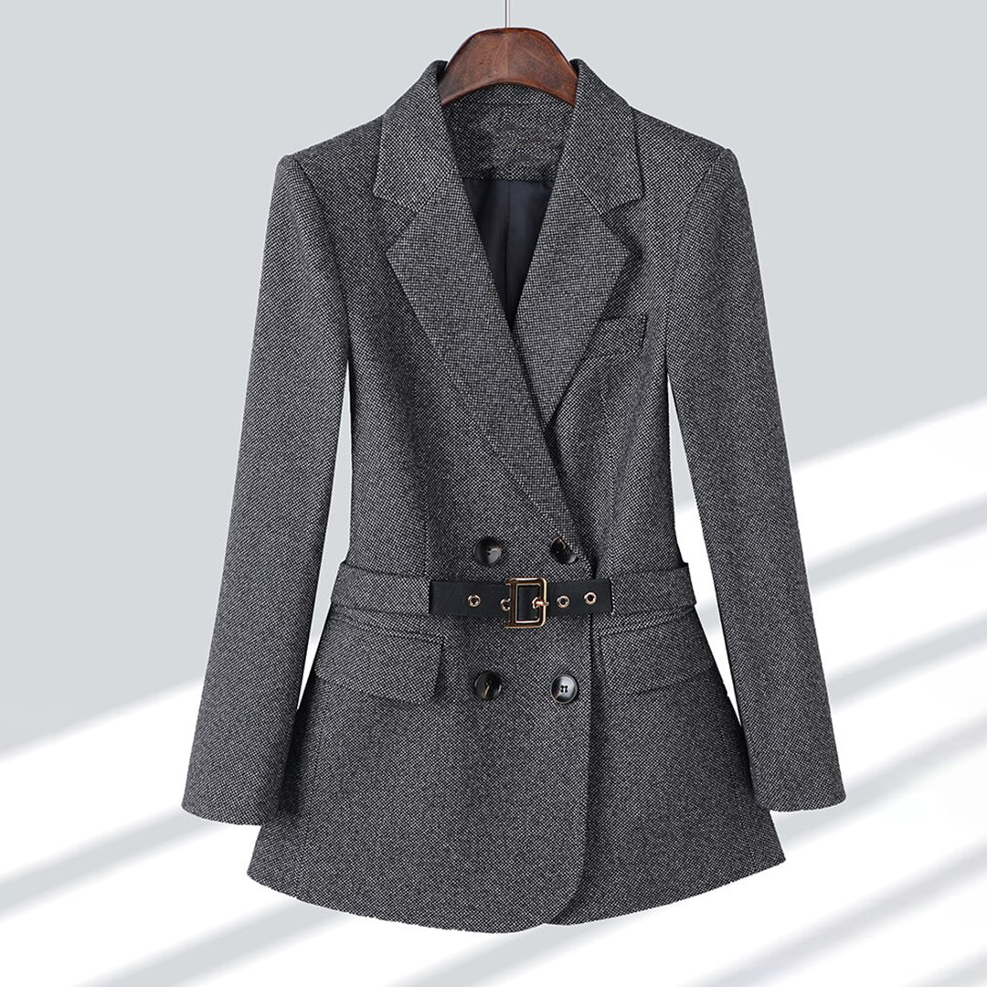 Blazer élégant avec ceinture pour femmes - Aurelles