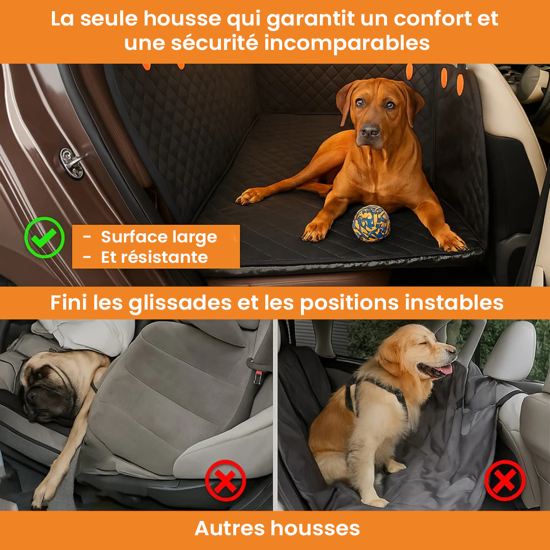 Housse de siège voiture pour chien – Protection imperméable et antidérapante