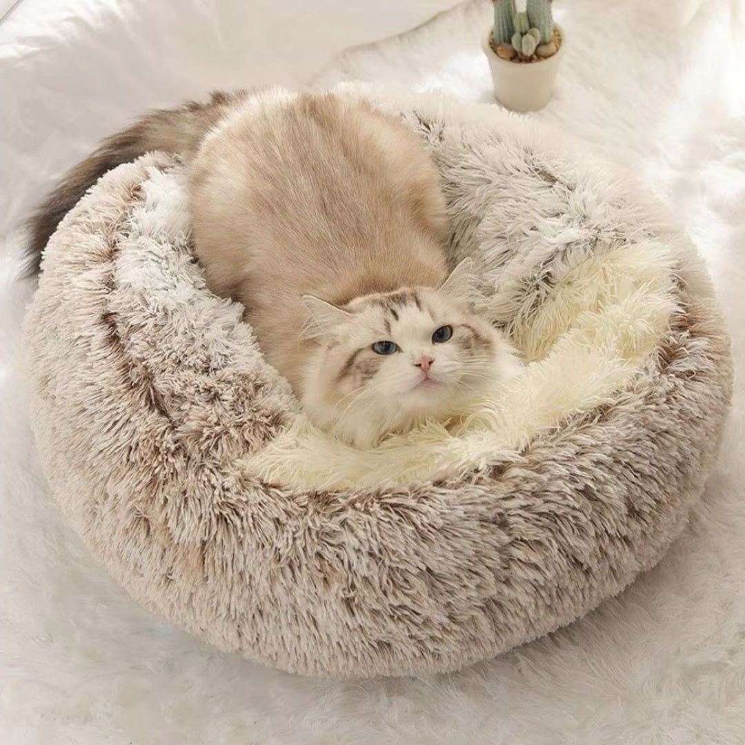Lit coussin apaisant anti-stress pour chat et petit chien