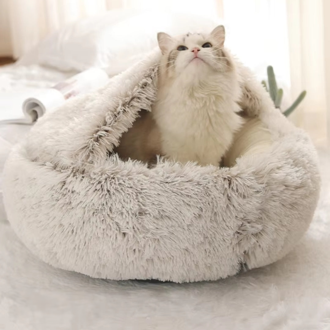 Lit coussin apaisant anti-stress pour chat et petit chien