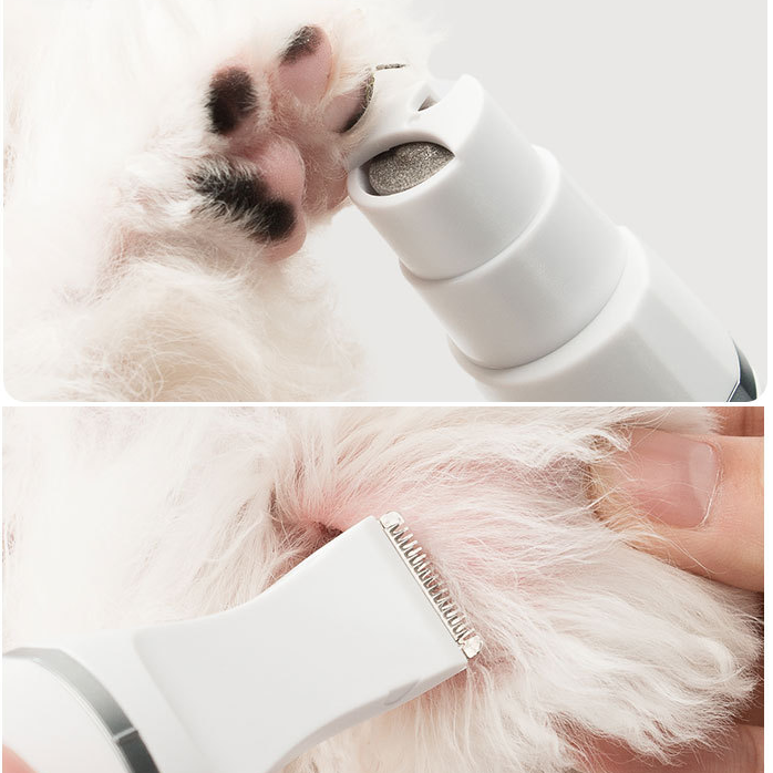 Tondeuse silencieuse sans fil pour chien et chat – Kit toilettage 4-en-1