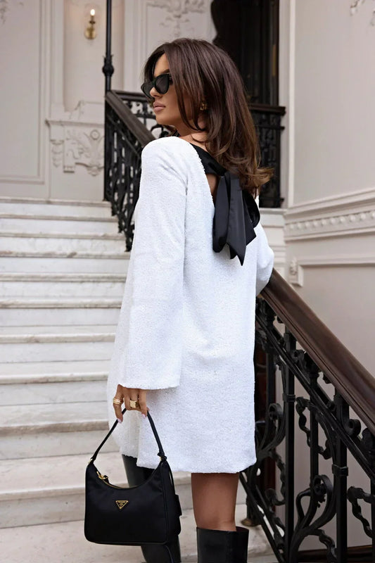 Robe à Paillettes Elsa en Tissu Polyester de Luxe Élégante - Aurelles