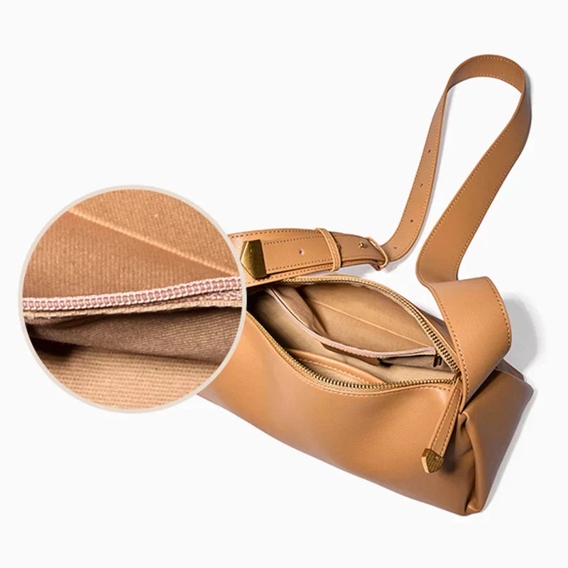 Sac Triangle en Cuir de Vachette pour Femmes