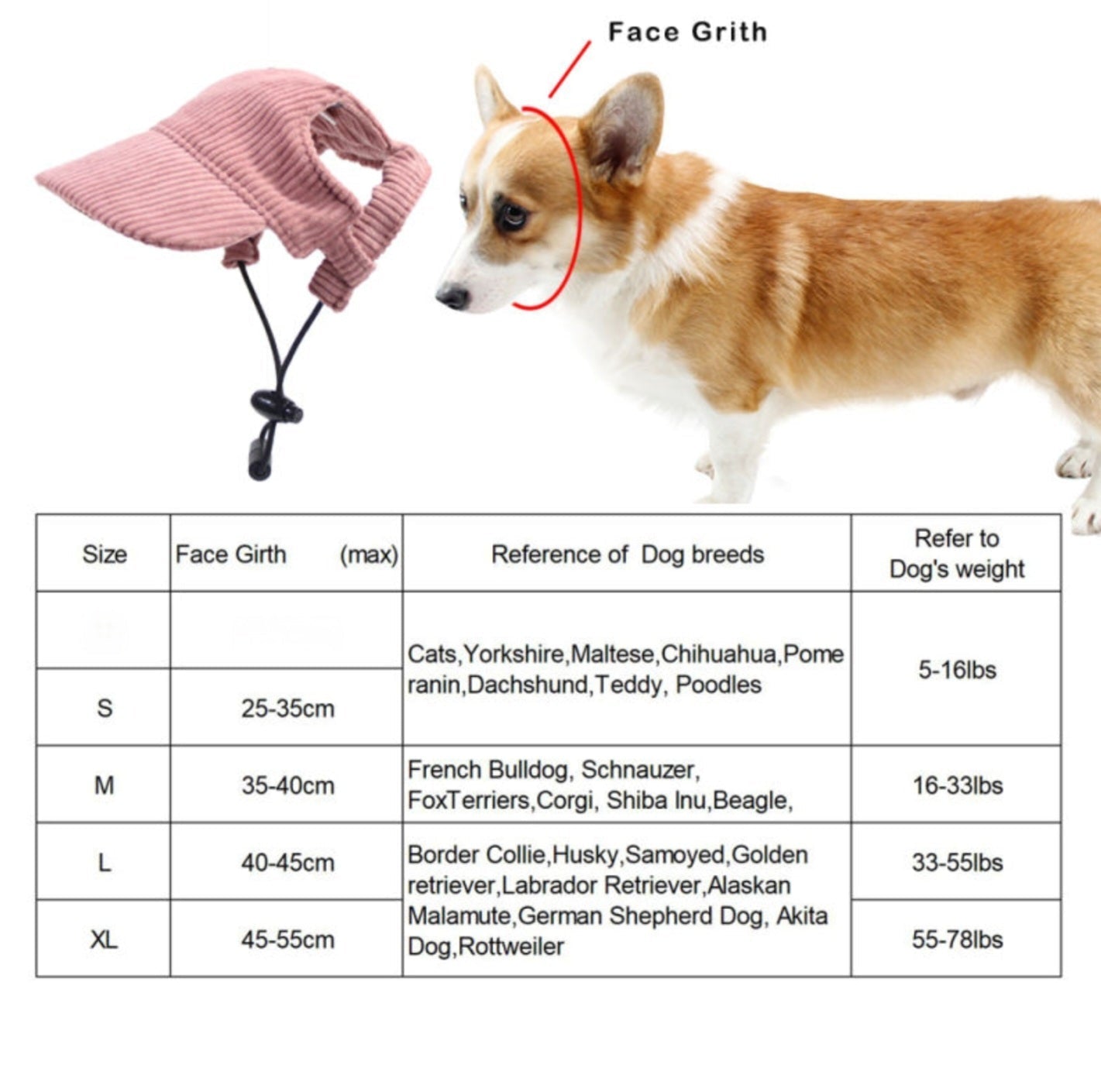 Chapeau Canin Élégant avec Protection Solaire pour Unisexe