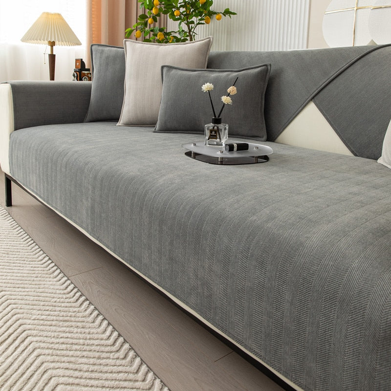 Housse de canapé antidérapante et lavable – Protection élégante et confortable