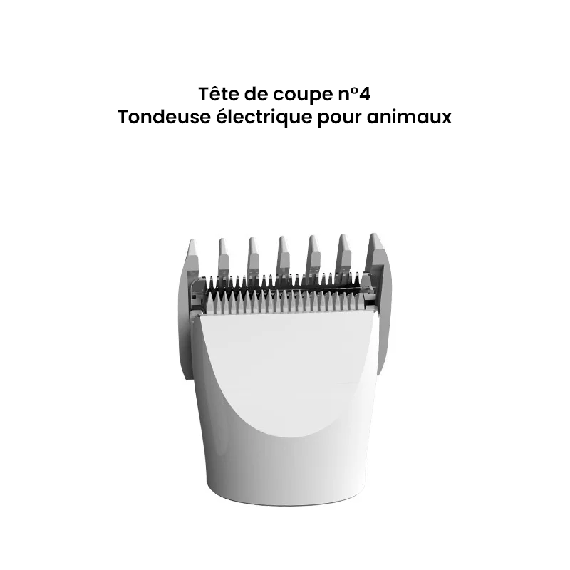 Tondeuse silencieuse sans fil pour chien et chat – Kit toilettage 4-en-1