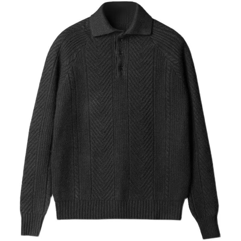 Pull Tricoté à Col Revers - Style Élégant pour l’Hiver pour hommes - Aurelles