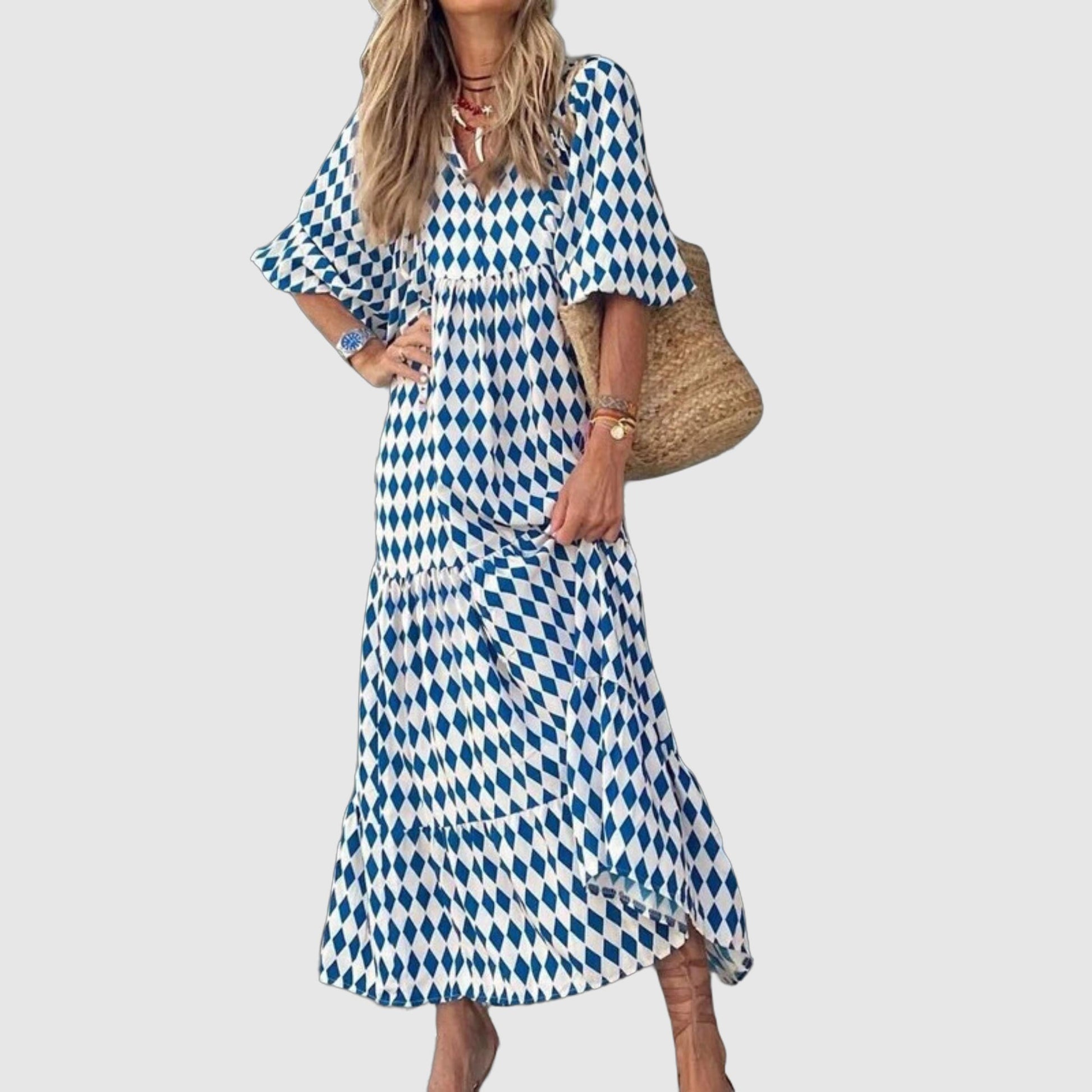 Robes à Imprimé Géométrique - Mode Légère et Respirante - Aurelles