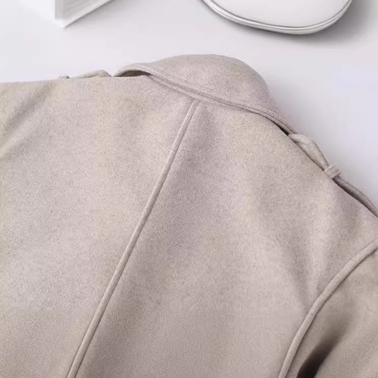 Veste Molletonnée Style Motard pour femmes - Aurelles