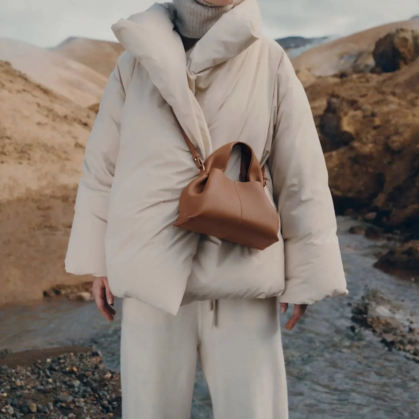 Sac à Main Minimaliste en Cuir pour Femmes