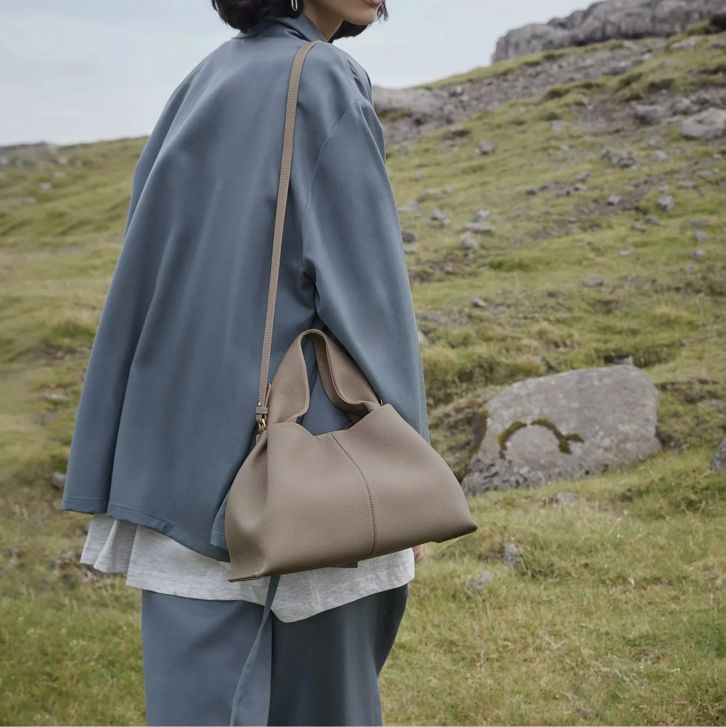 Sac à Main Minimaliste en Cuir pour Femmes