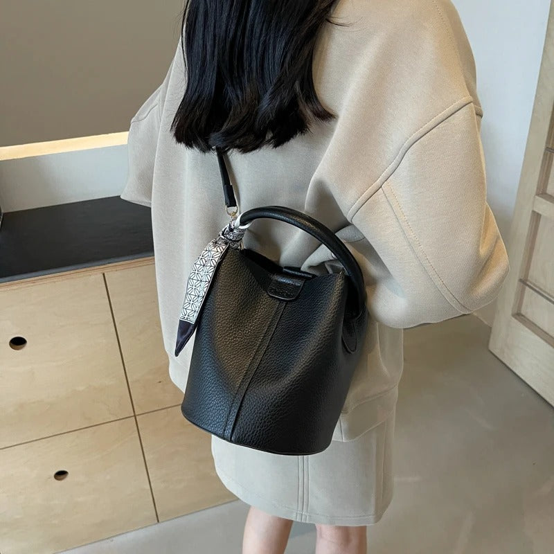 Sac à Main en Cuir Style Rétro pour Femmes