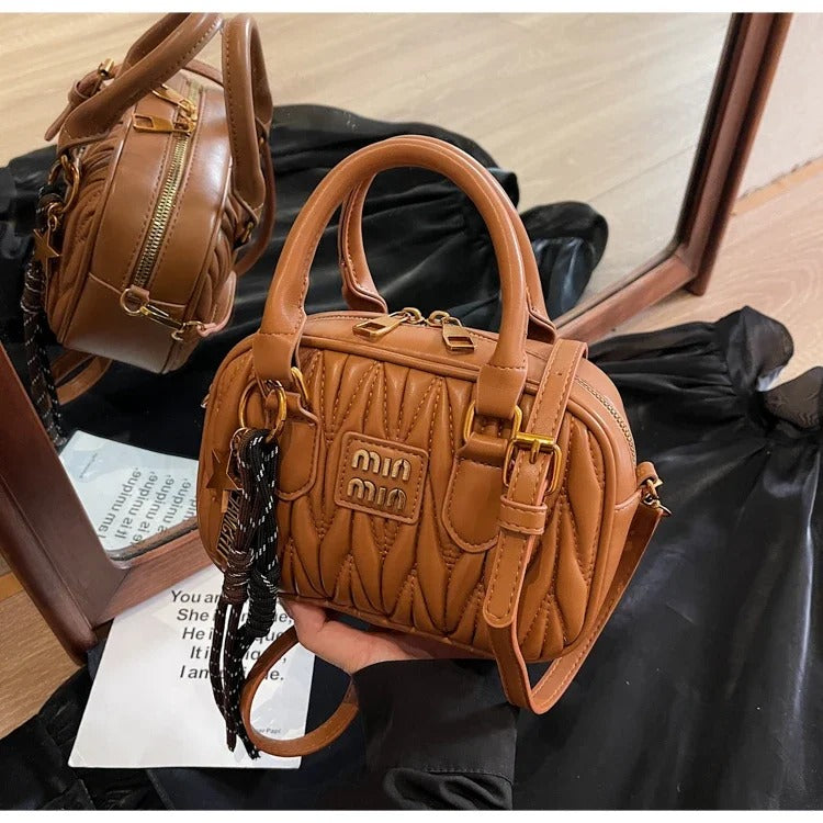 Sac Mio Matelassé en Cuir pour Femmes