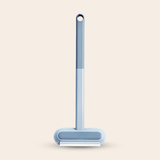 Brosse anti-poils pour animaux 3-en-1 avec manche long