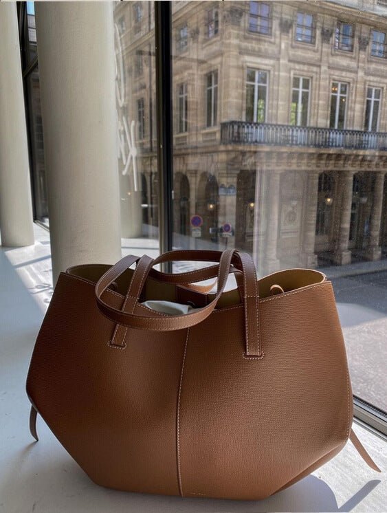 Sac Fourre-Tout Vintage en Cuir pour Femmes