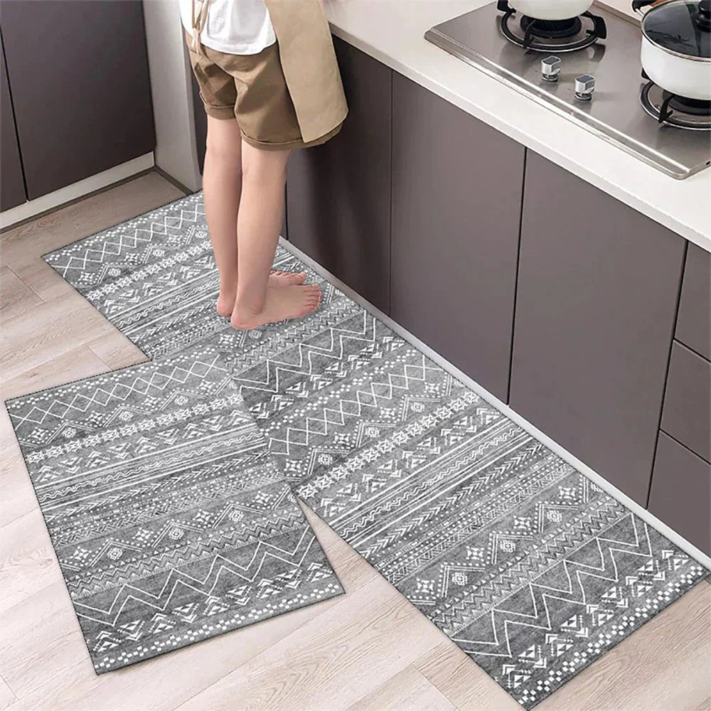Terra – Tapis de Cuisine Antidérapant en Textile Texturé et Confortable