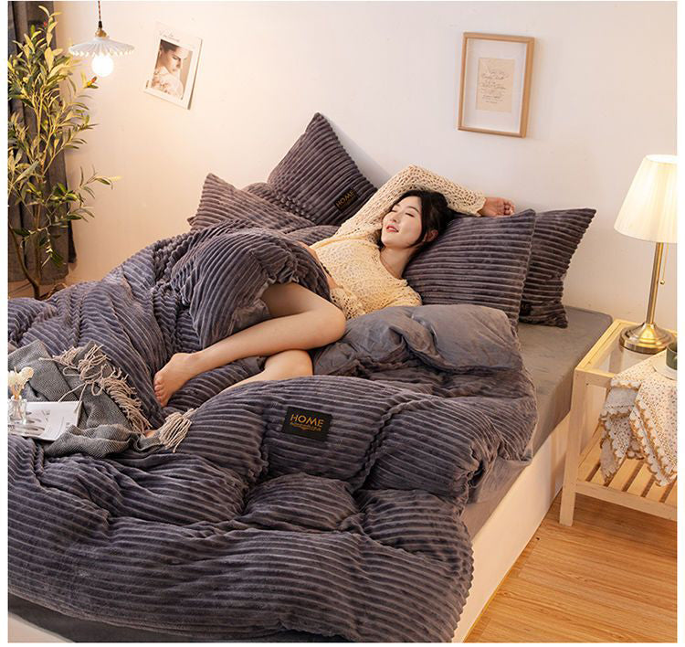 Housse de Couette En Polaire Douce