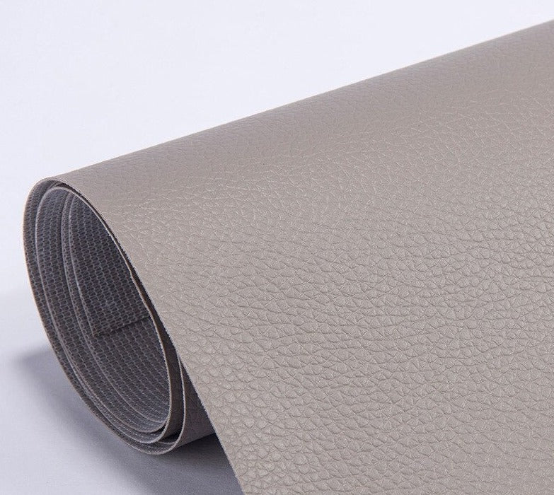 Rouleau de Cuir Adhésif Auto-Collant en PU Patch de Réparation Imperméable pour Canapé Fauteuil et Sièges Auto