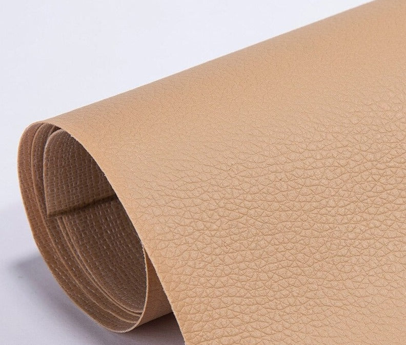 Rouleau de Cuir Adhésif Auto-Collant en PU Patch de Réparation Imperméable pour Canapé Fauteuil et Sièges Auto