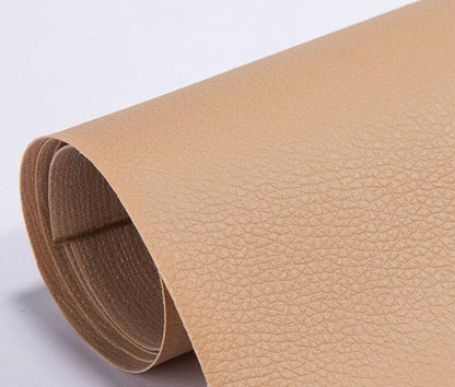 Rouleau de Cuir Adhésif Auto-Collant en PU Patch de Réparation Imperméable pour Canapé Fauteuil et Sièges Auto