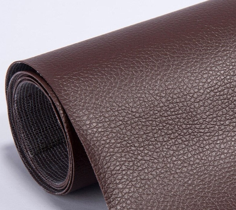Rouleau de Cuir Adhésif Auto-Collant en PU Patch de Réparation Imperméable pour Canapé Fauteuil et Sièges Auto