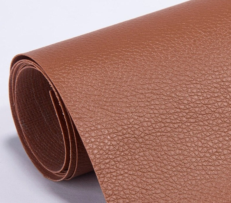 Rouleau de Cuir Adhésif Auto-Collant en PU Patch de Réparation Imperméable pour Canapé Fauteuil et Sièges Auto