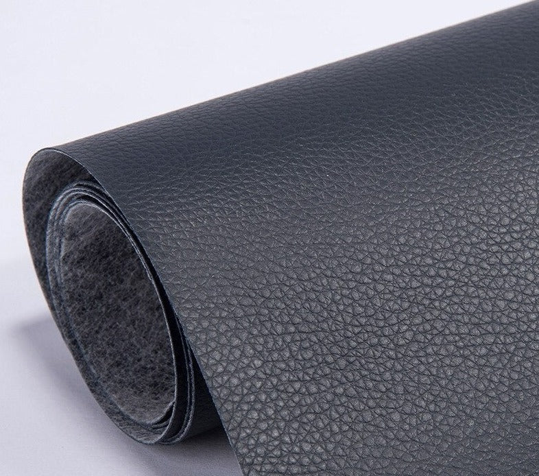 Rouleau de Cuir Adhésif Auto-Collant en PU Patch de Réparation Imperméable pour Canapé Fauteuil et Sièges Auto